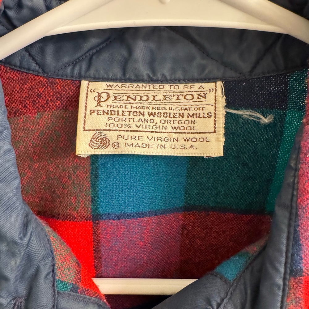 50s Pendleton Wool Flannel Button Up - image 3